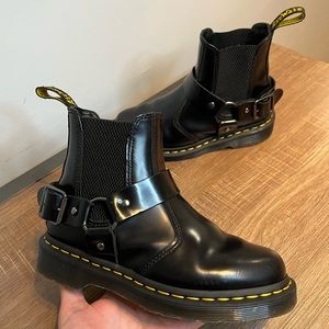 Dr. Martens Docs Women’s Size‎ 5 Wincox Black Leather Harness Boots EU 36
